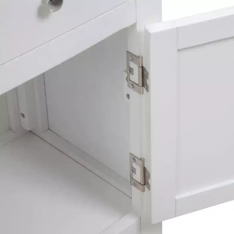 vidaXL Credenza 90x33.5x83 cm in legno massello di quercia