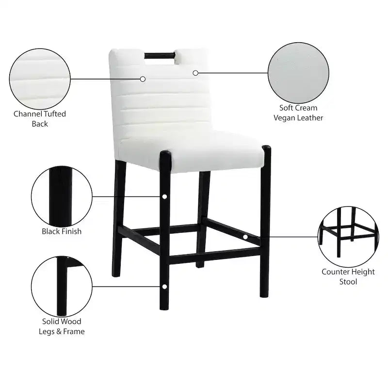 Sgabello da bancone in velluto nero con base in metallo dorato