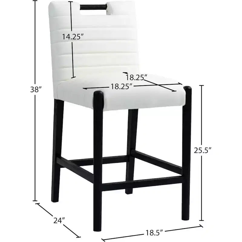 Sgabello da bancone in velluto nero con base in metallo dorato