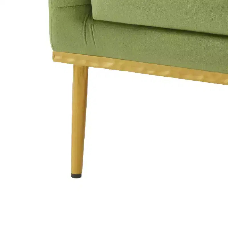 Poltrona moderna in velluto con cuscino