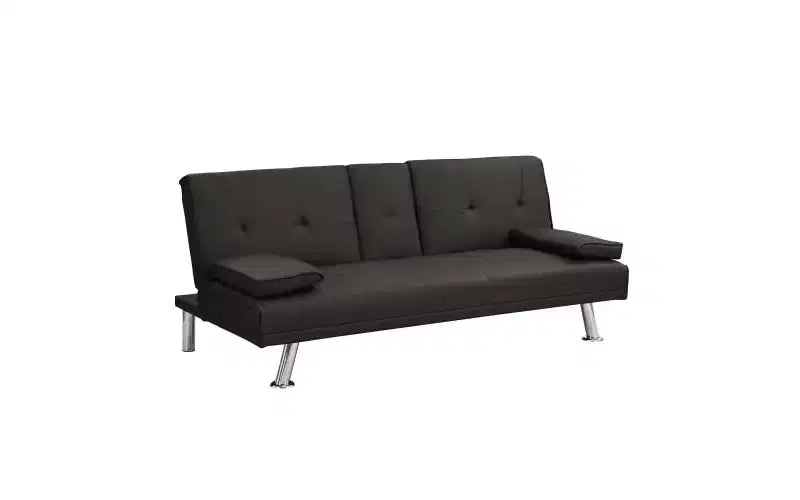 Divano letto convertibile, divano regolabile, divano a due posti, braccioli rimovibili, gambe in acciaio inossidabile,