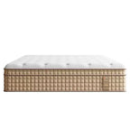 Materasso Ibrido Queen 14", Memory Foam, Molle Insacchettate, Senza Fibra di Vetro - Beige e Bianco