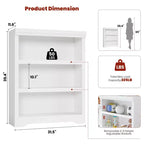 Libreria a 2/3/5/6 livelli, Scaffale in stile rustico, larga 60 cm/80 cm con ripiani regolabili, Scaffale espositivo aperto con design antiscivolo per l'ufficio di casa