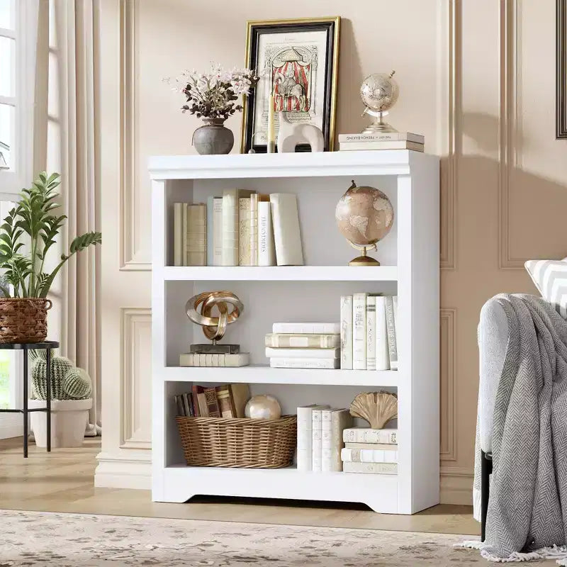 Libreria a 2/3/5/6 livelli, Scaffale in stile rustico, larga 60 cm/80 cm con ripiani regolabili, Scaffale espositivo aperto con design antiscivolo per l'ufficio di casa