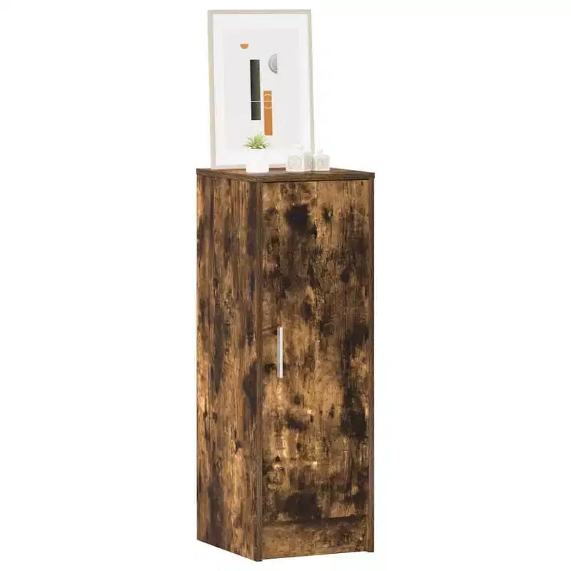 Scarpiera in legno multistrato rovere affumicato, media