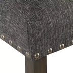 Sgabello da bancone imbottito da 61 cm con borchie