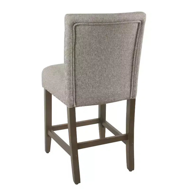 Sgabello da bancone imbottito da 61 cm con borchie