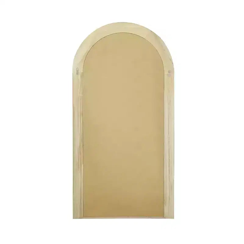 Specchio a figura intera Dovelina con struttura in legno massello ad arco e design per scala