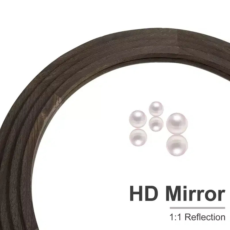 Specchio a figura intera Dovelina con struttura in legno massello ad arco e design per scala